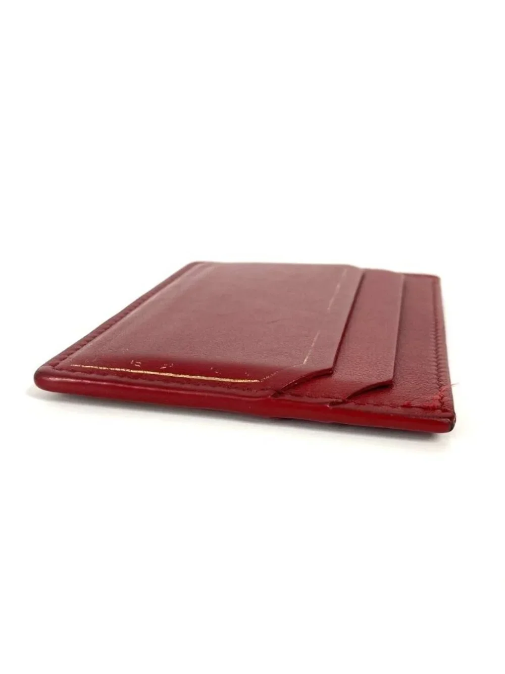 Cartier Card Case Garland de Leather Burgundy